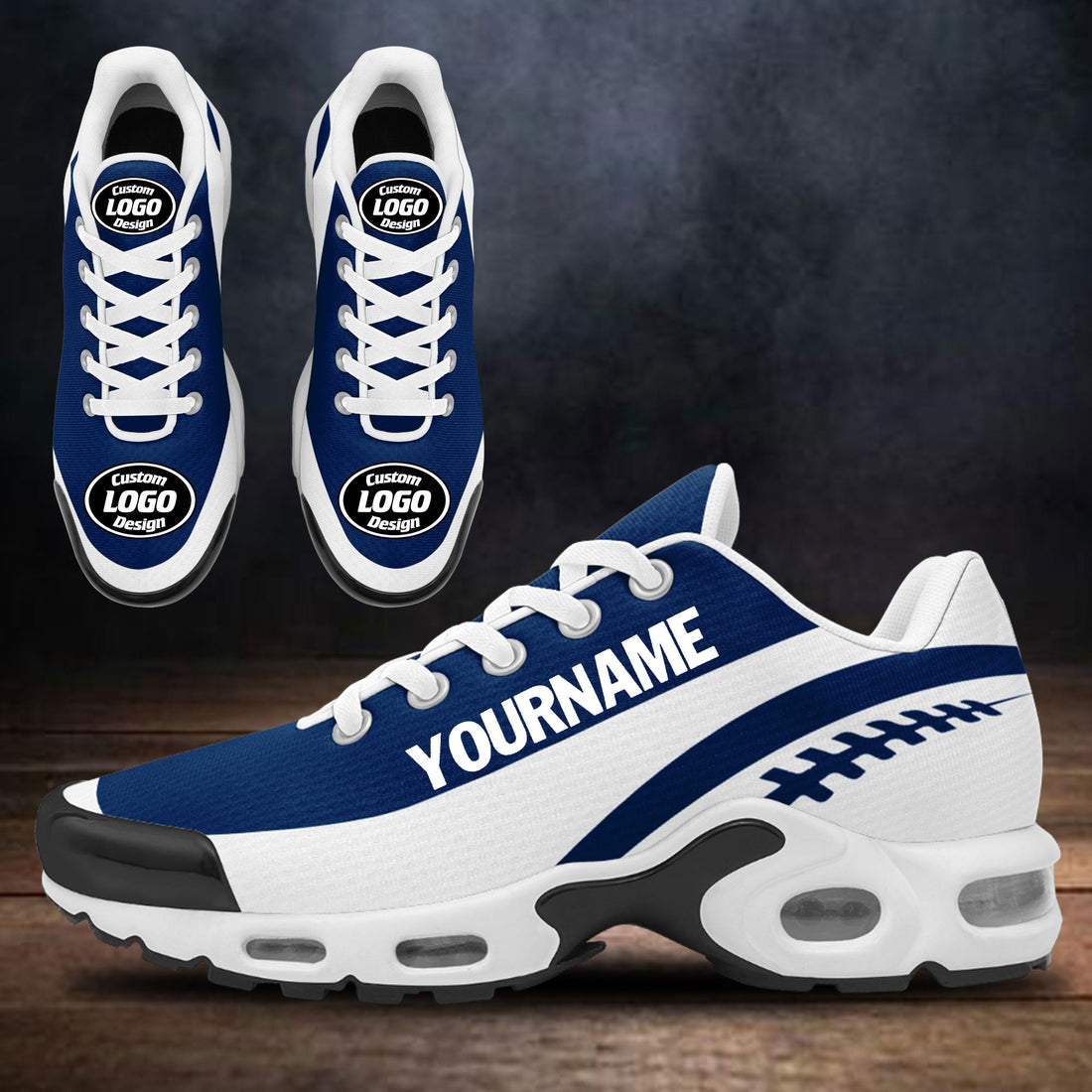 Client Gifts,Custom Blue White TN Shoes Personalized Sneakers TN-D020077-14