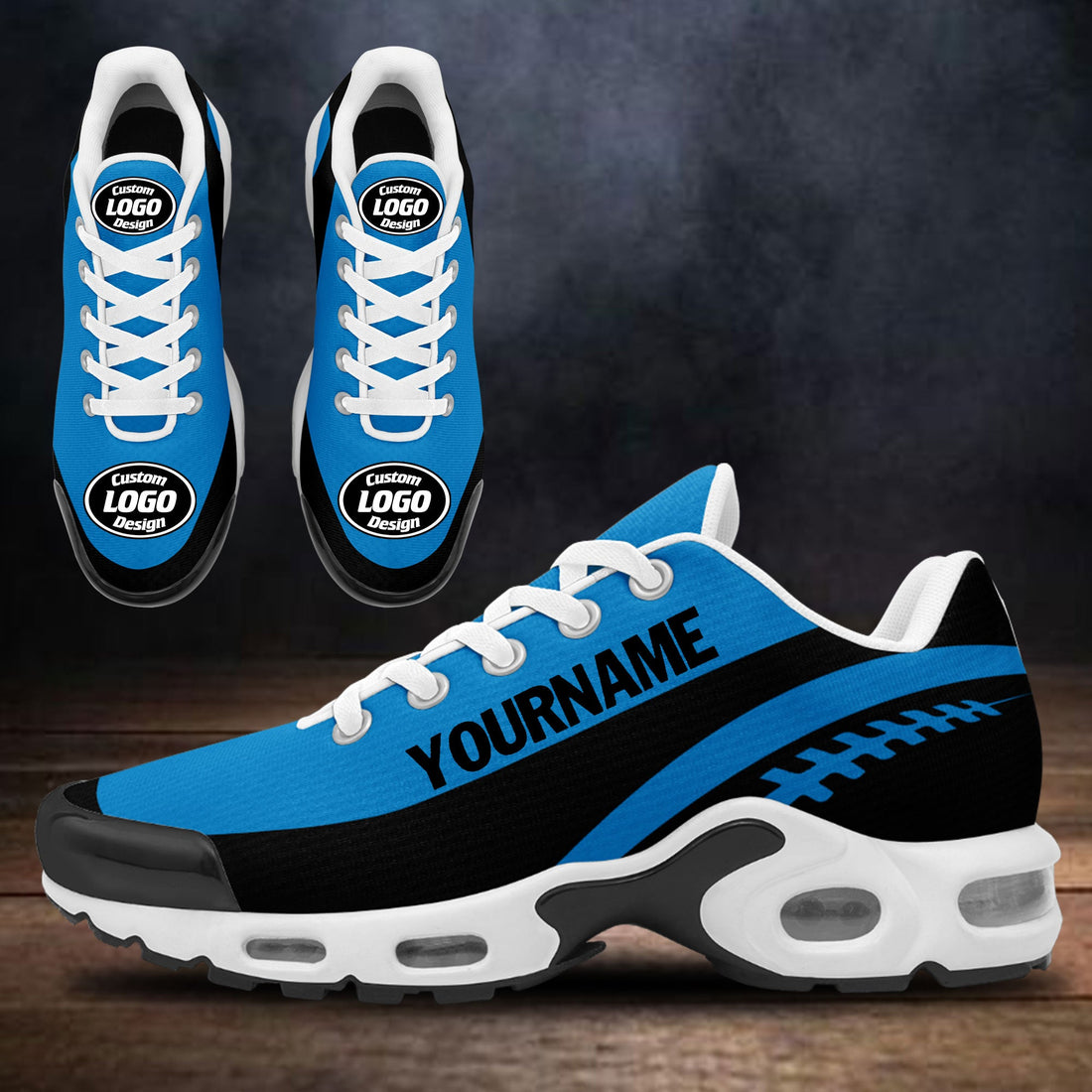 Client Gifts,Custom Blue Black TN Shoes Personalized Sneakers TN-D020077-6