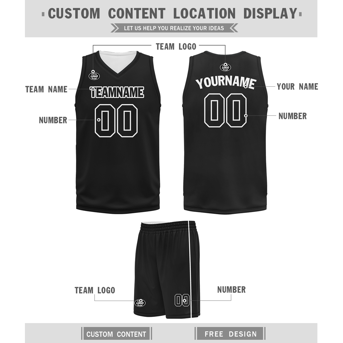 Unique Gift,Custom Black Classic Style Sports Uniform Basketball Jersey BBJ01-bd0a7007