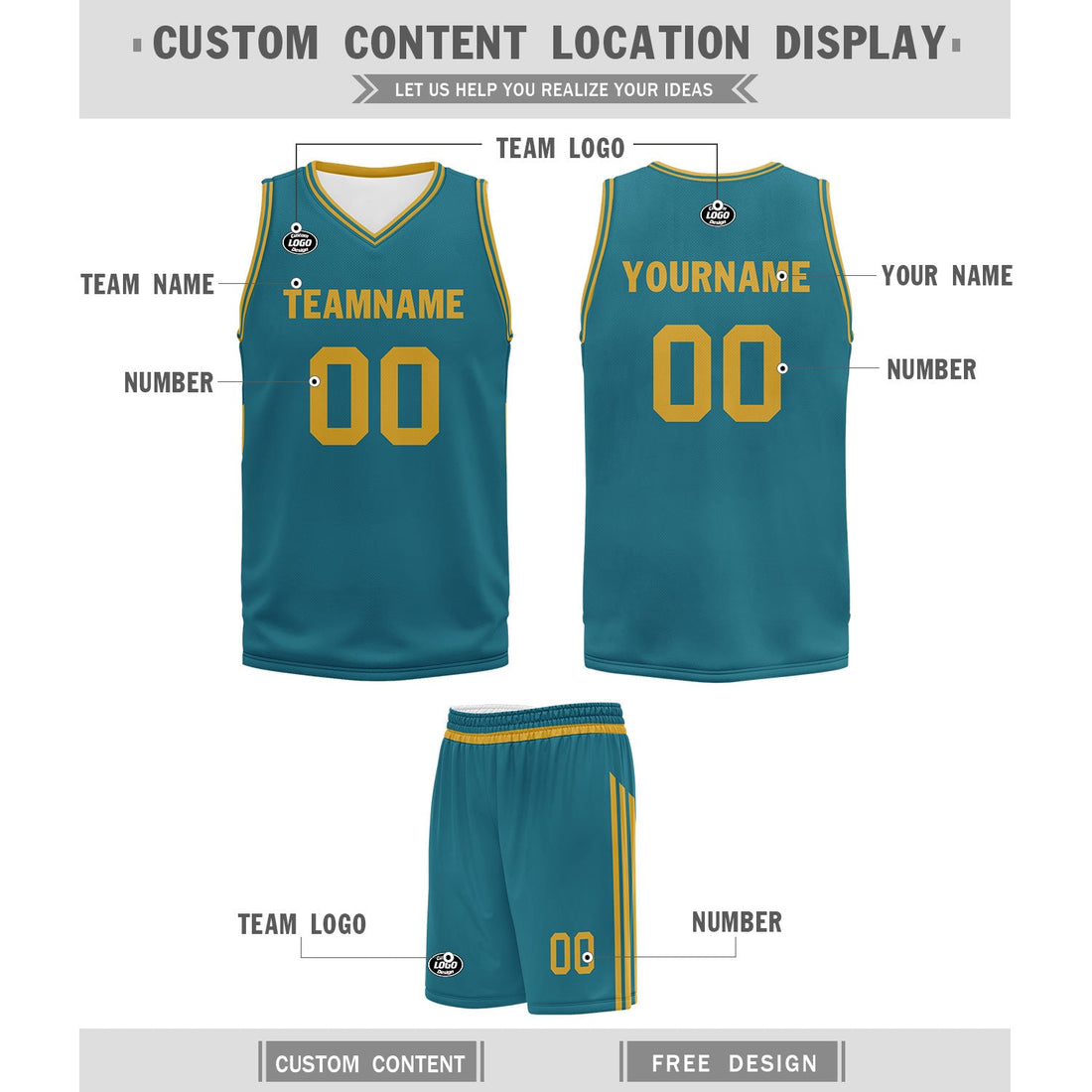Gift Ideas,Custom Green Classic Style Sports Uniform Basketball Jersey BBJ01-D020105-13