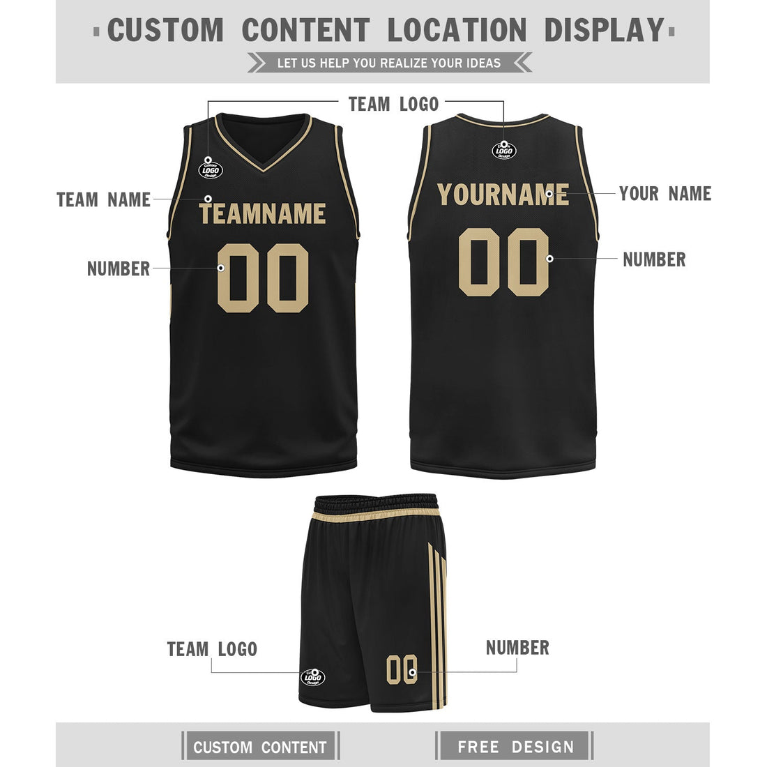 Gift Ideas,Custom Black Classic Style Sports Uniform Basketball Jersey BBJ01-D020105-17
