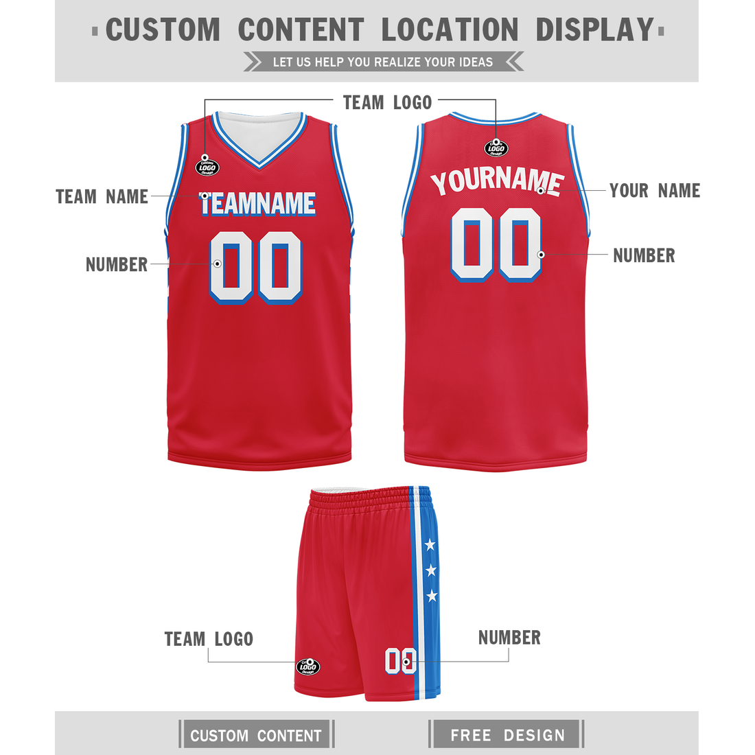 Unique Gift,Custom Red Classic Style Sports Uniform Basketball Jersey BBJ01-bd0a70bb