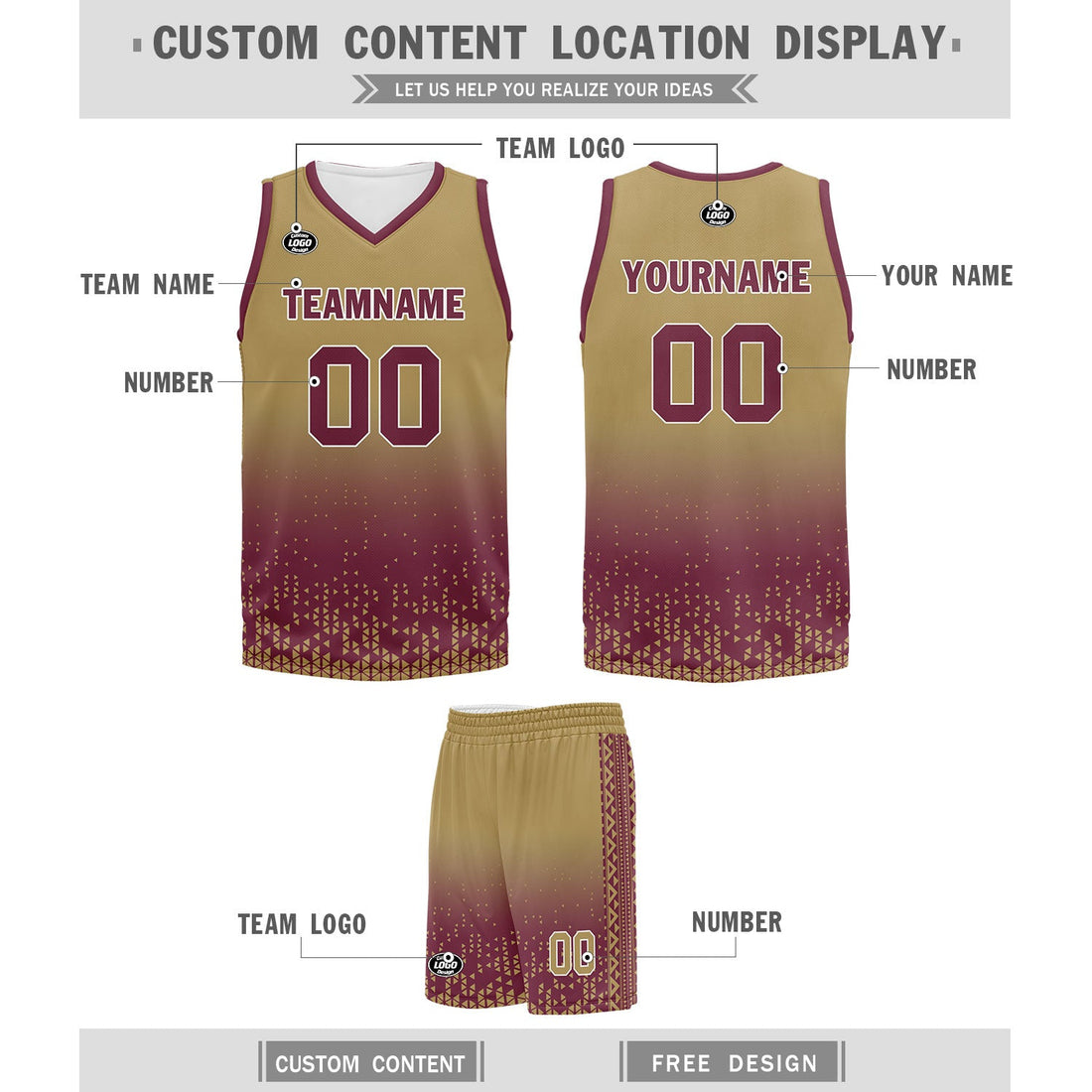 Client Gifts,Custom Yellow Red Fade Fashion Sports Uniform Basketball Jersey BBJ01-D020102-5