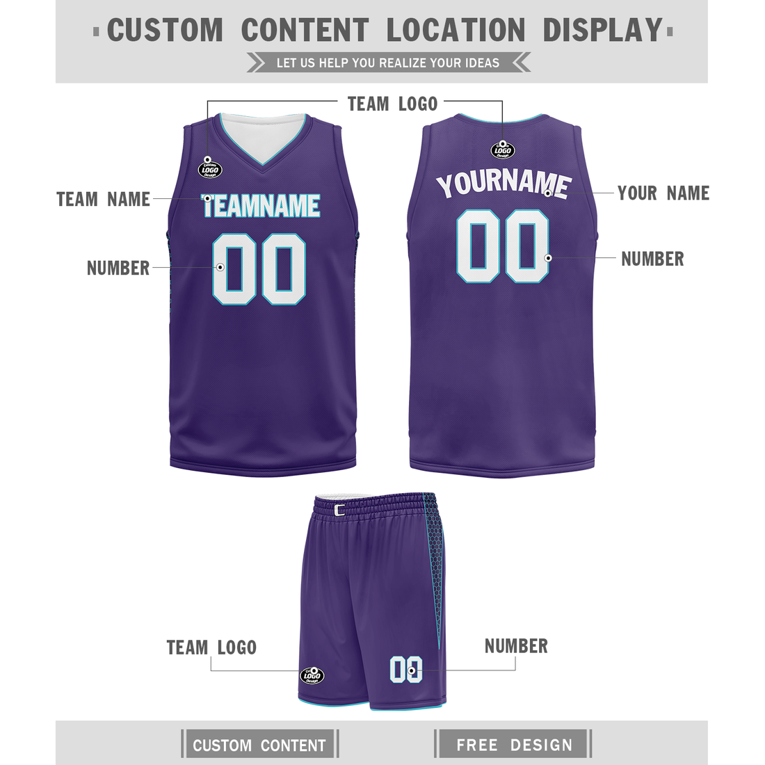 Unique Gift,Custom Purple Classic Style Sports Uniform Basketball Jersey BBJ01-bd0a70ad