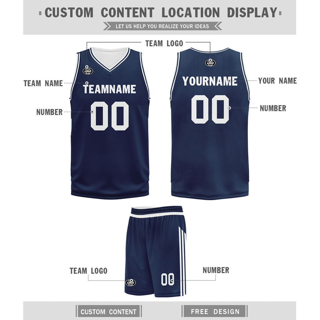 Gift Ideas,Custom Blue Classic Style Sports Uniform Basketball Jersey BBJ01-D020105-9