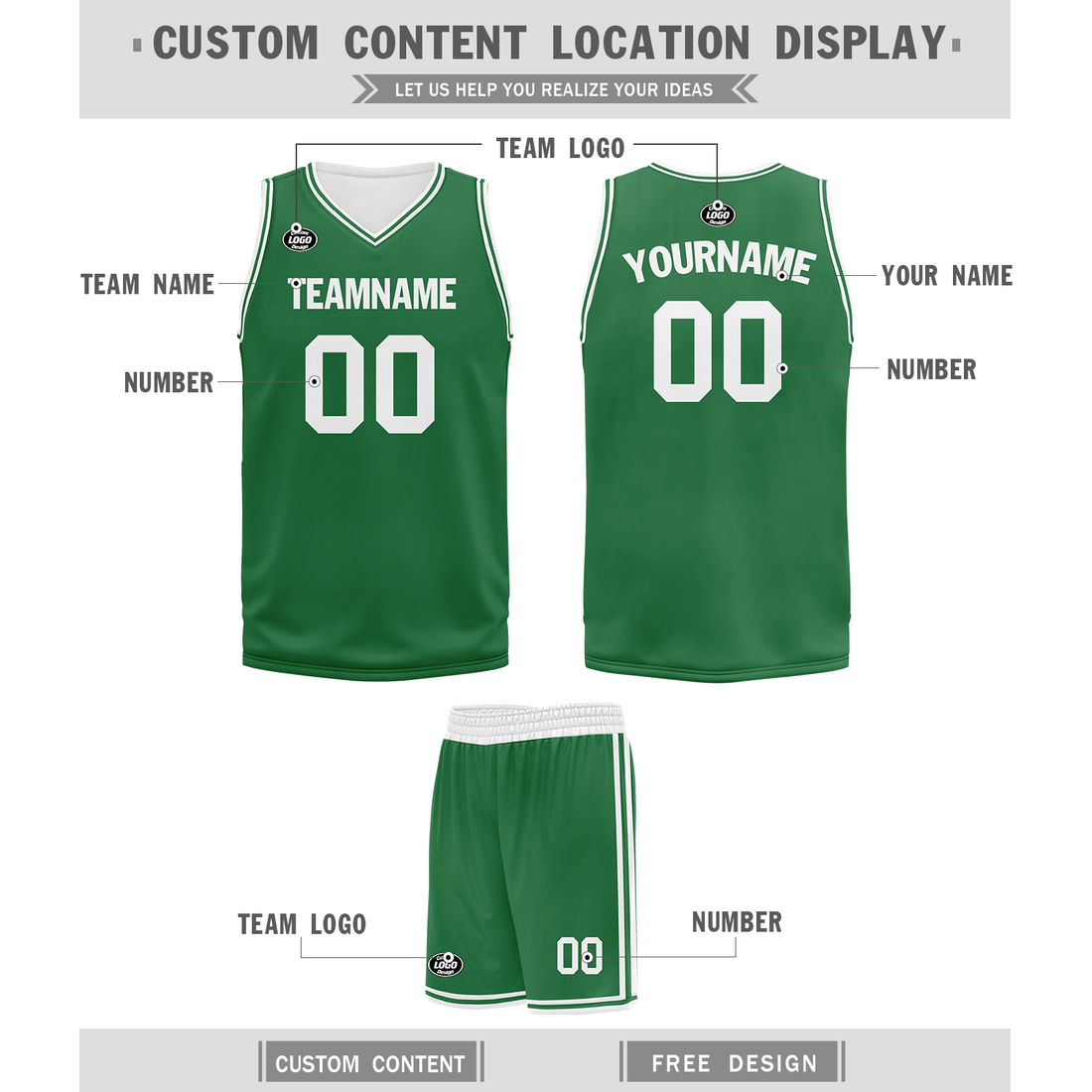 Unique Gift,Custom Green Classic Style Sports Uniform Basketball Jersey BBJ01-bd0a700a