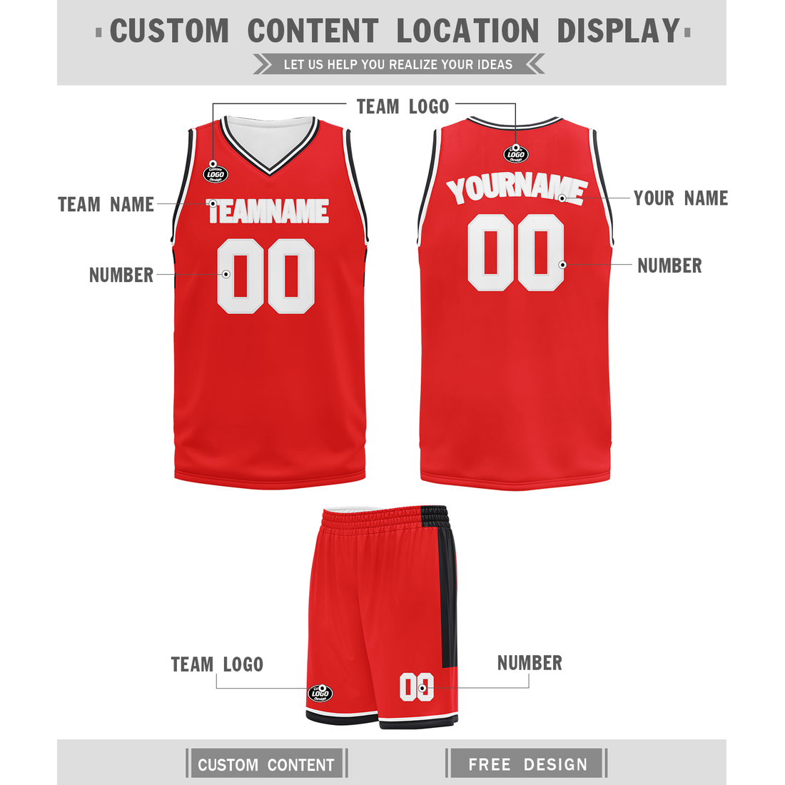 Unique Gift,Custom Red Classic Style Sports Uniform Basketball Jersey BBJ01-bd0a70be