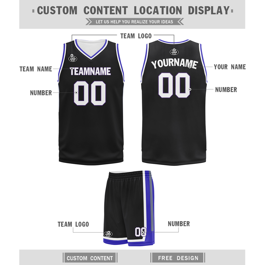 Unique Gift,Custom Black Classic Style Sports Uniform Basketball Jersey BBJ01-bd0a70cf
