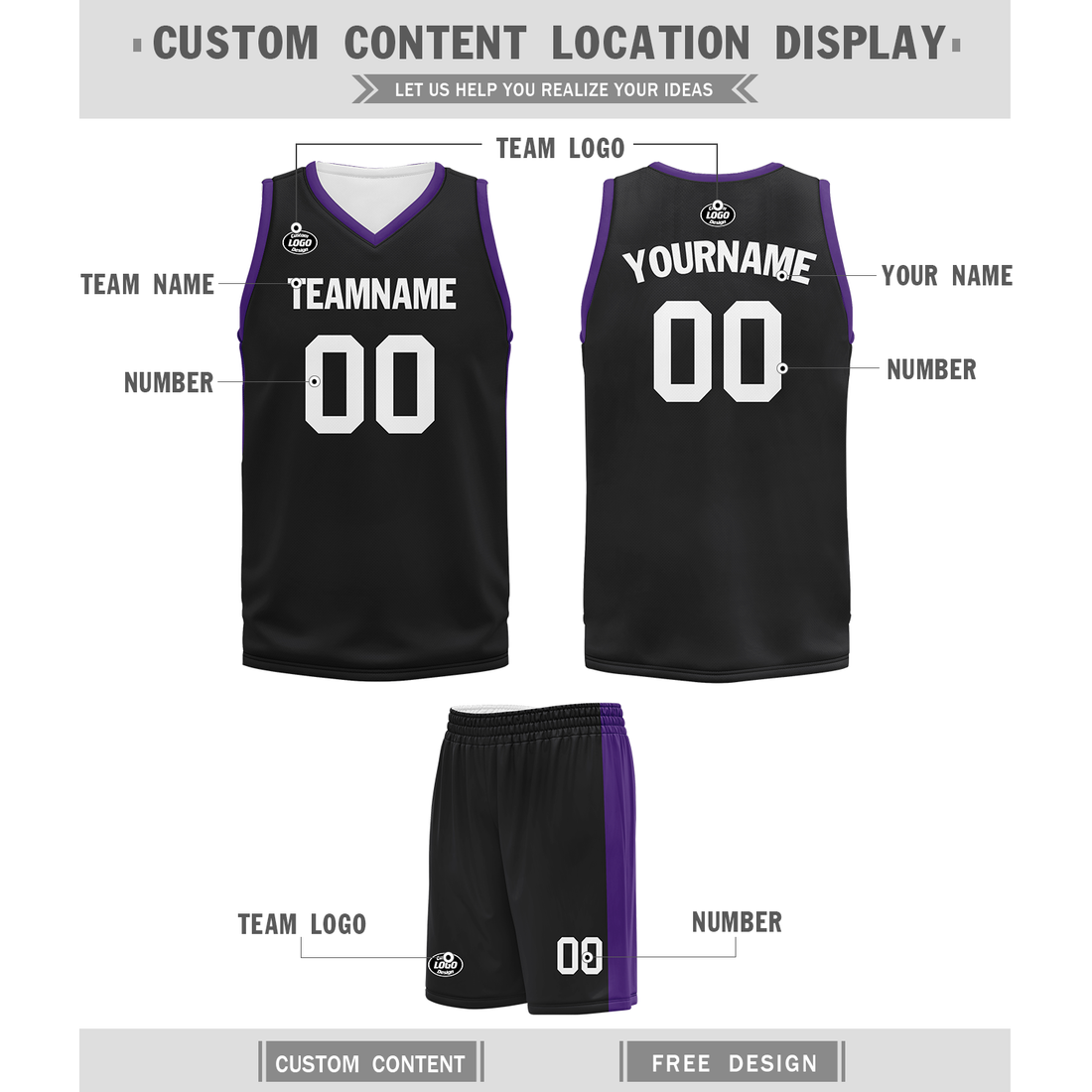 Unique Gift,Custom Black Classic Style Sports Uniform Basketball Jersey BBJ01-bd0a70ce