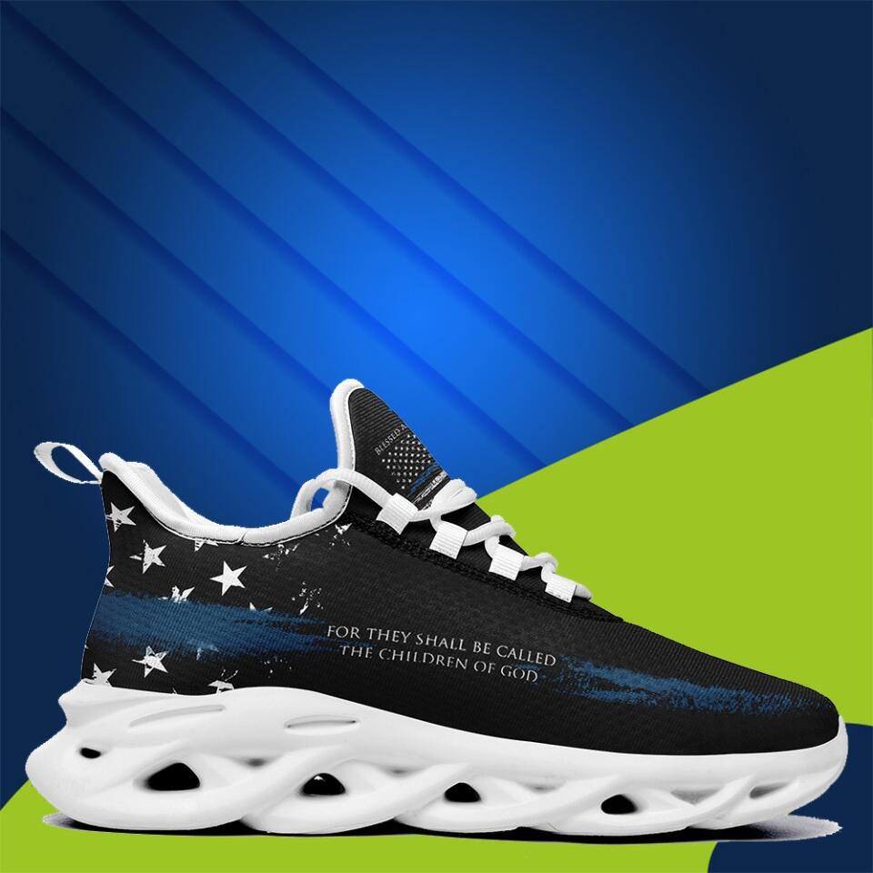 Custom American Flag Max Soul Sneakers | Patriotic USA Running Shoes with Personalized Name or Logo | Gift for Veterans & Independence Day