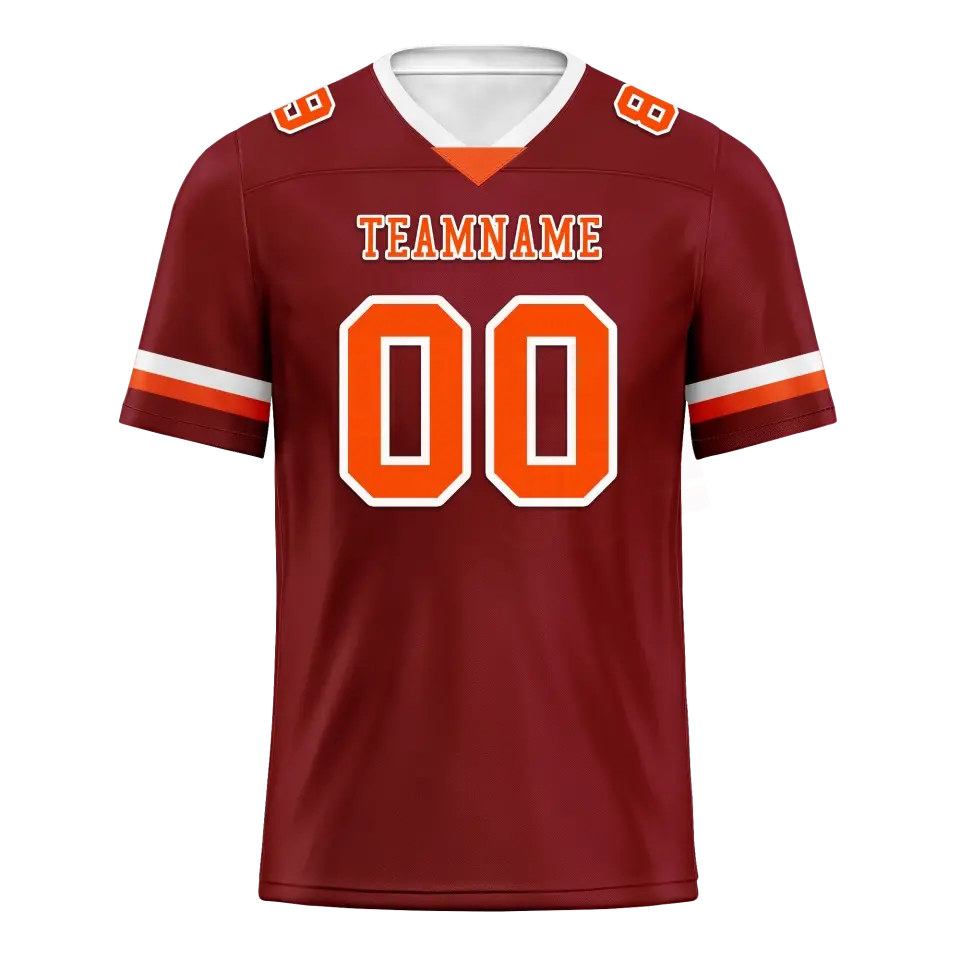 Personalized Trendy Football Jersey, Custom Breathable Fan's Jersey with Print On Demand,Team Jersey Style 1-80