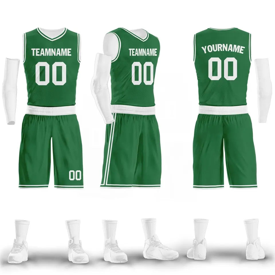 Personalized NBA Basketball Jerseys and Shorts, Custom Breathable and Comfortable Team Uniform