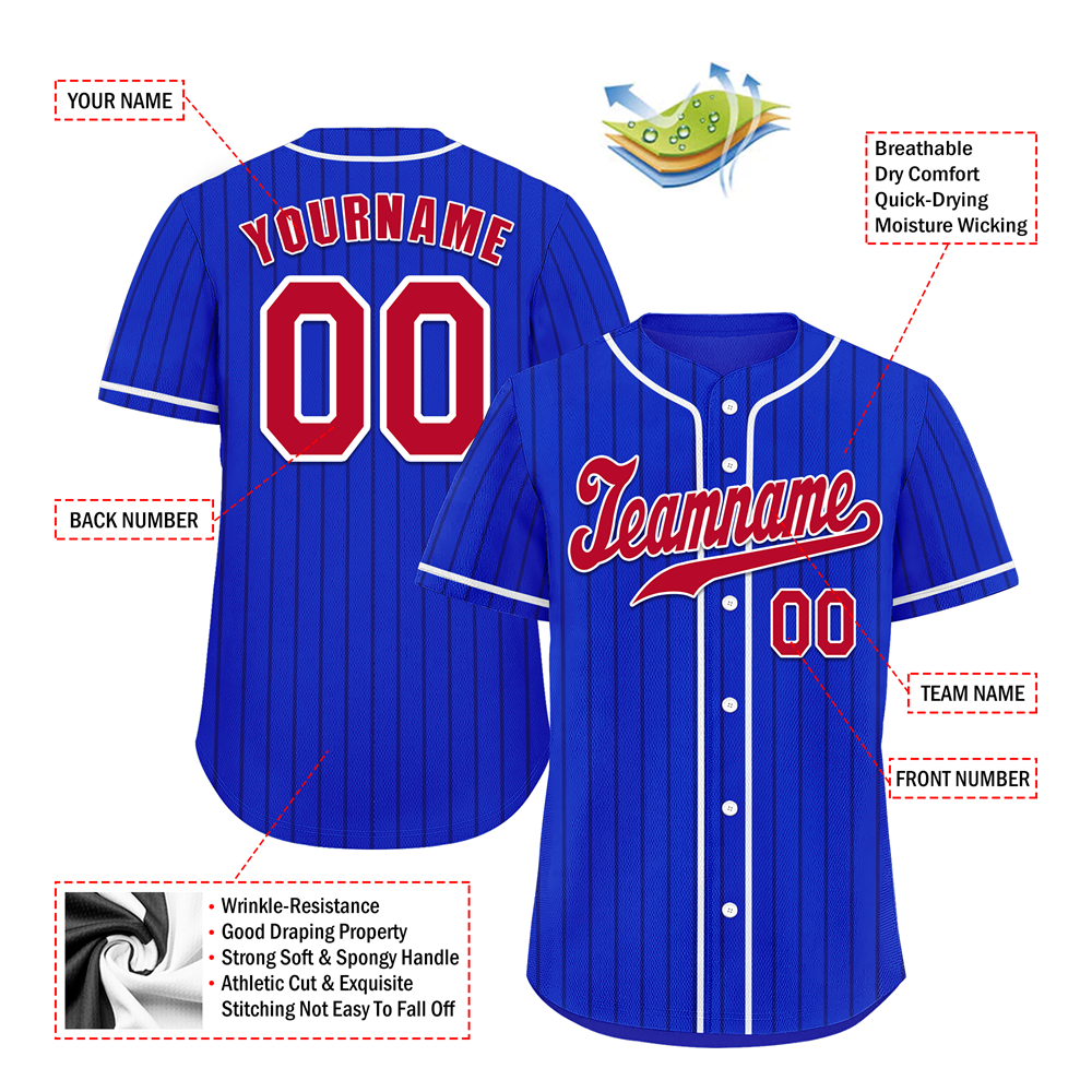 Corporate Gifts,Custom Blue Stripe Fashion Brown Authentic Baseball Jersey
