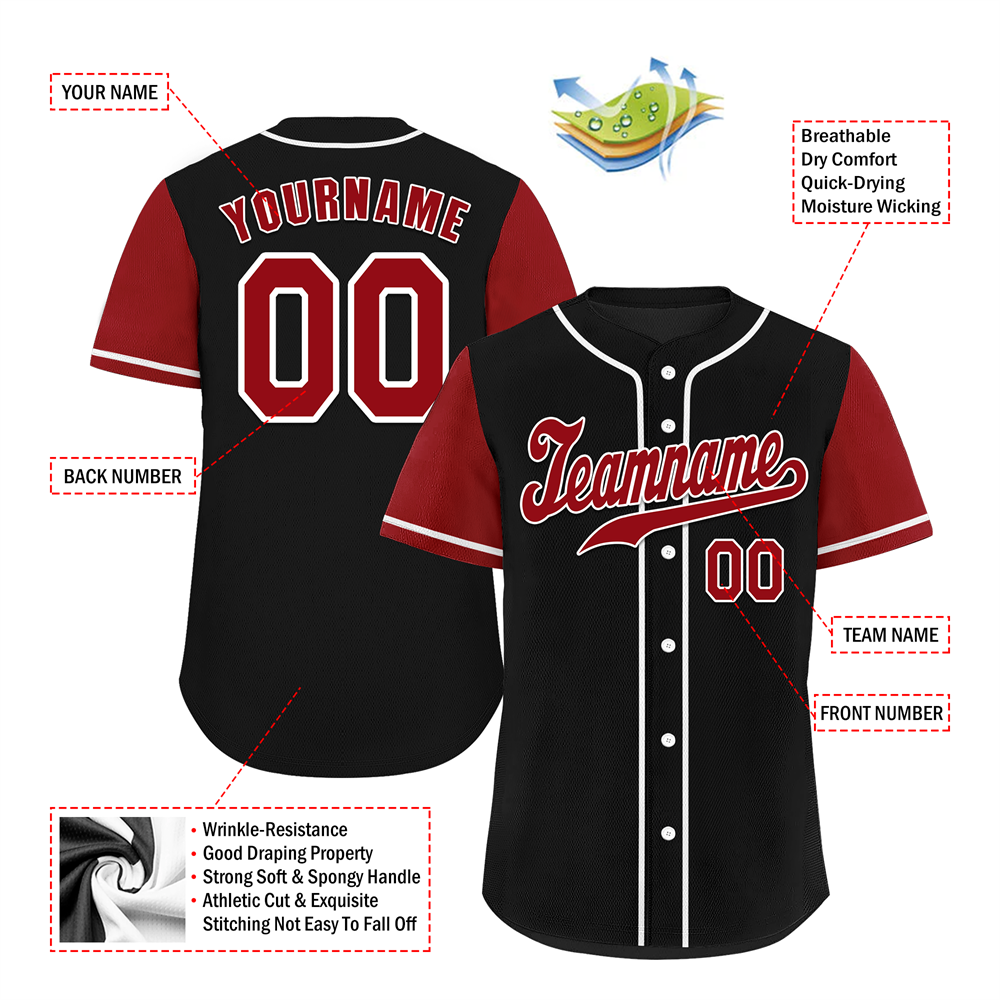 Corporate Gifts,Custom Black Brown Raglan Sleeves Brown Authentic Baseball Jersey