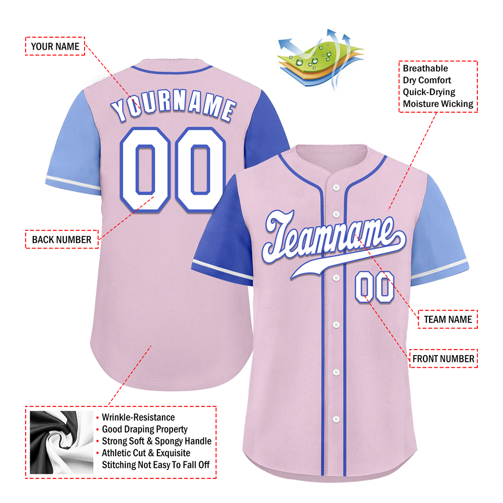 Corporate Gifts,Custom Pink Two Tone White Authentic Baseball Jersey
