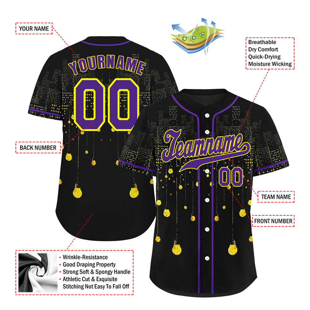 Corporate Gifts,Custom Black City Edition Blue Authentic Baseball Jersey BSBJ0a-bc0fbb8