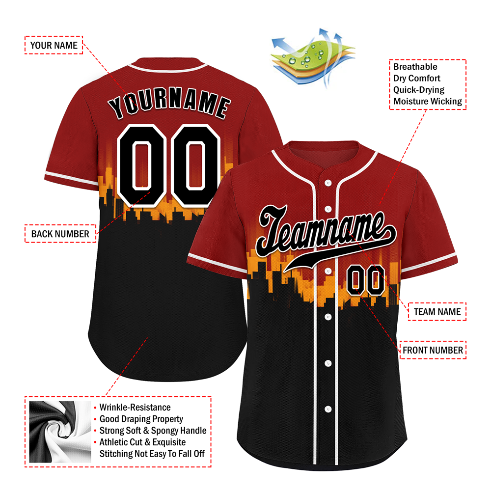 Corporate Gifts,Custom Brown Black City Edition Black Authentic Baseball Jersey BSBJ0a-bc0fbcf