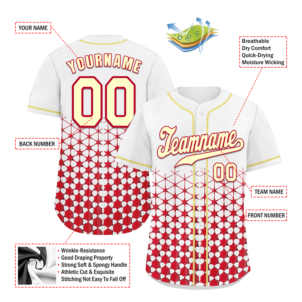 Corporate Gifts,Custom White 3D Pattern Yellow Authentic Baseball Jersey BSBJ0a-bc0fbda