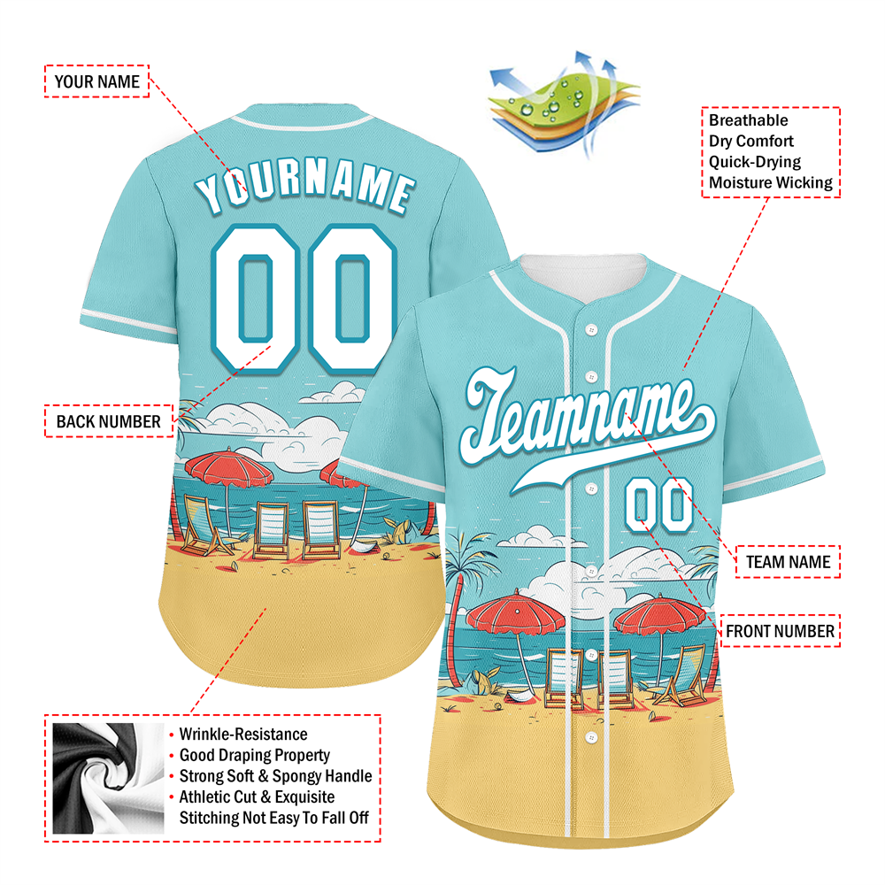 Corporate Gifts,Custom Aqua Orange Hawaii White Authentic Baseball Jersey BSBJ0a-bc0fb7e