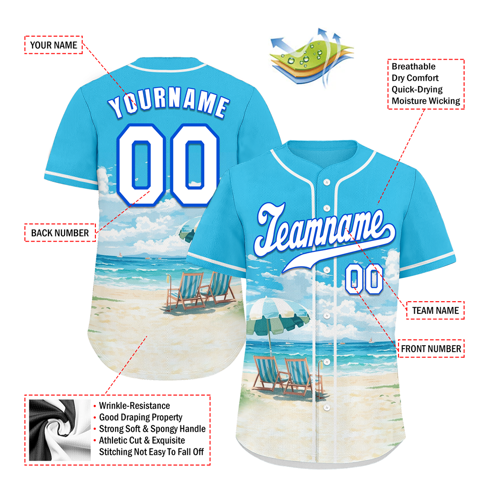 Corporate Gifts,Custom Aqua Hawaii White Authentic Baseball Jersey BSBJ0a-bc0fb79