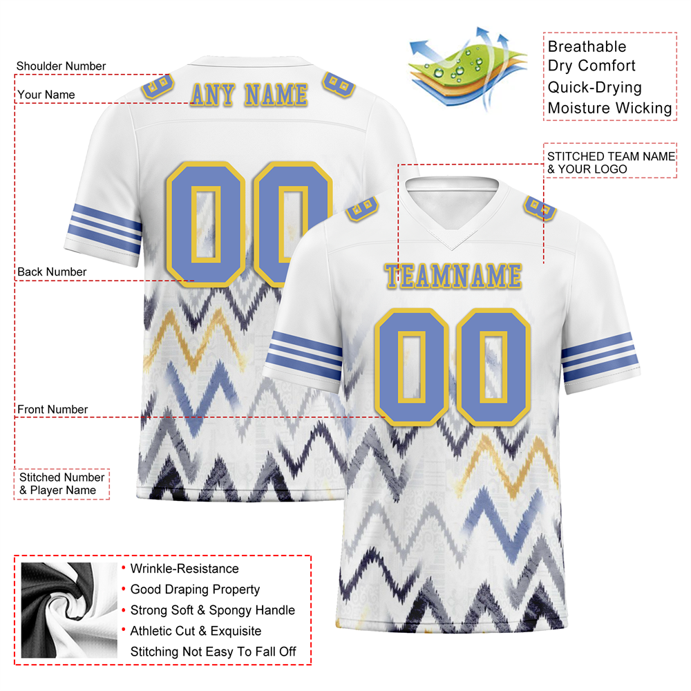 Corporate Gifts,Custom White Tie Dye Purple Personalized Authentic Football Jersey FBJ02-bc0fa8c
