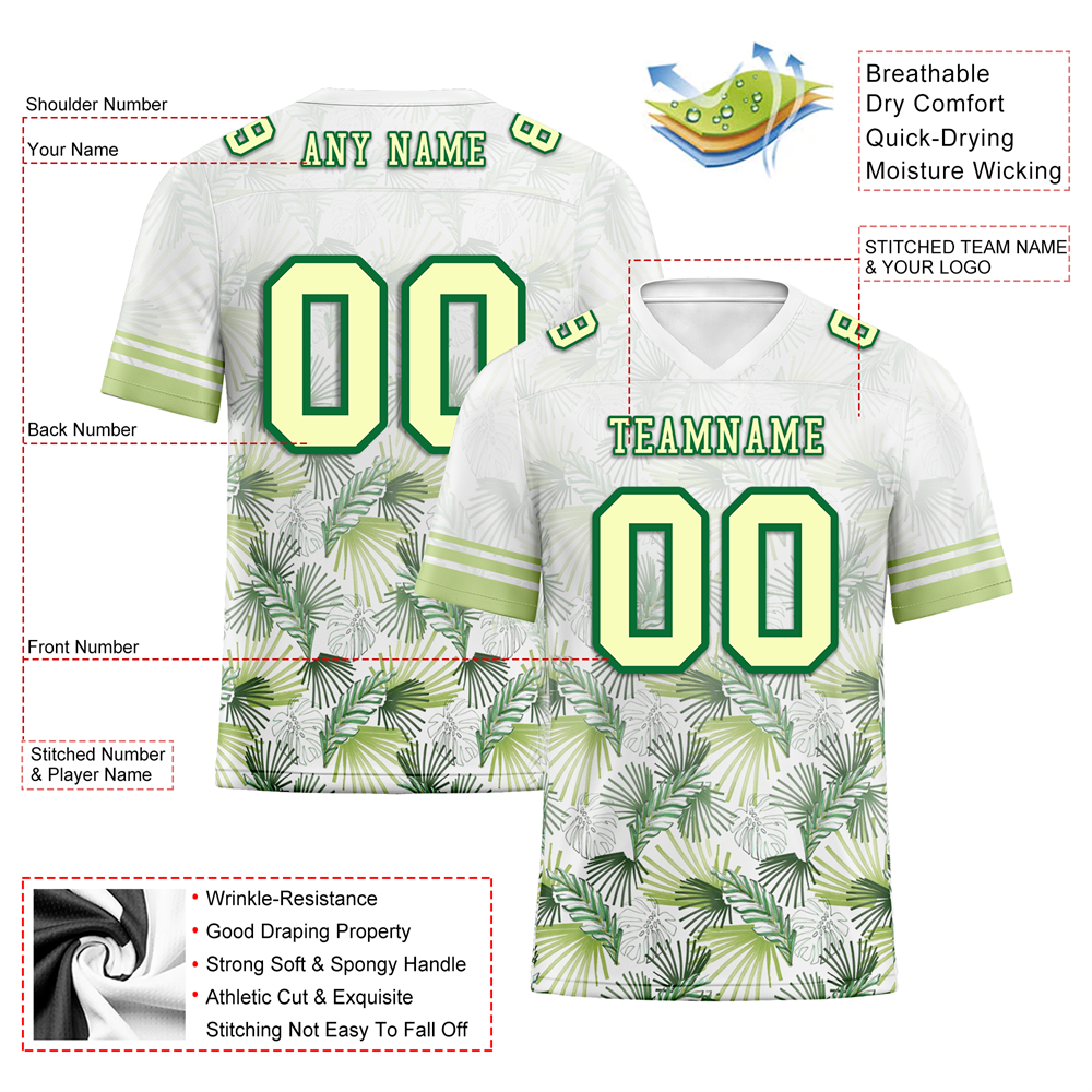 Corporate Gifts,Custom White Hawaii Yellow Personalized Authentic Football Jersey FBJ02-bc0fa90