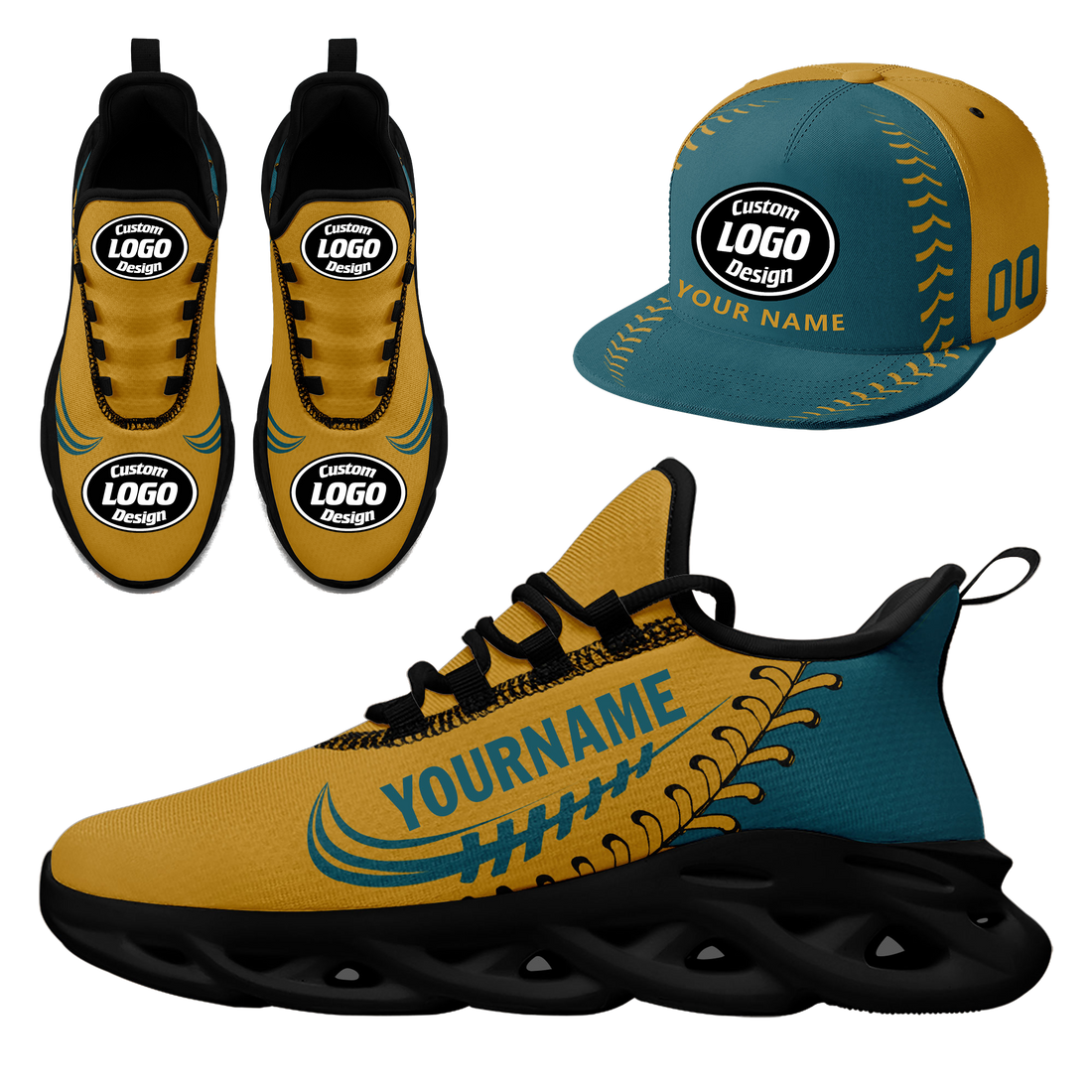 Custom MaxSoul Shoes and Hat Combo Personalized JH-bd0b00ea-b