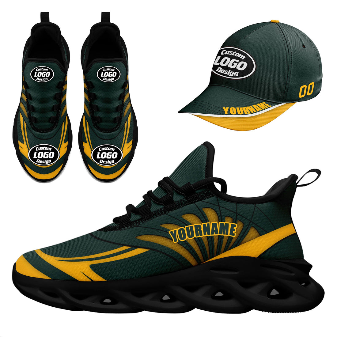 Gift Ideas,Custom MaxSoul Shoes and Hat Combo Personalized JH-D020105-10
