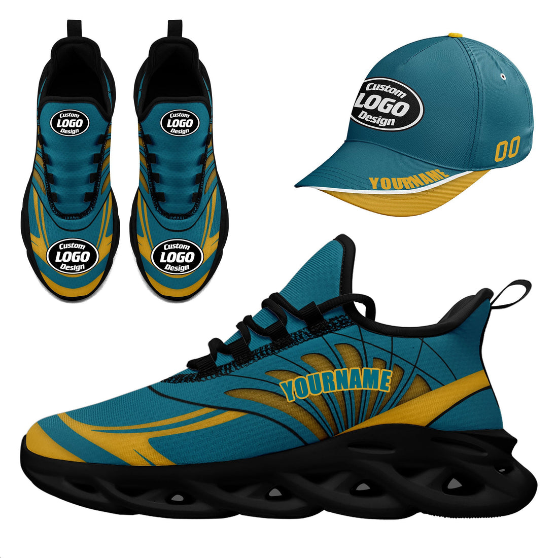 Gift Ideas,Custom MaxSoul Shoes and Hat Combo Personalized JH-D020105-13