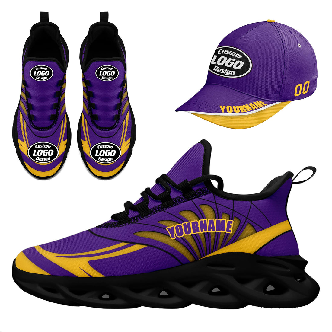 Gift Ideas,Custom MaxSoul Shoes and Hat Combo Personalized JH-D020105-14