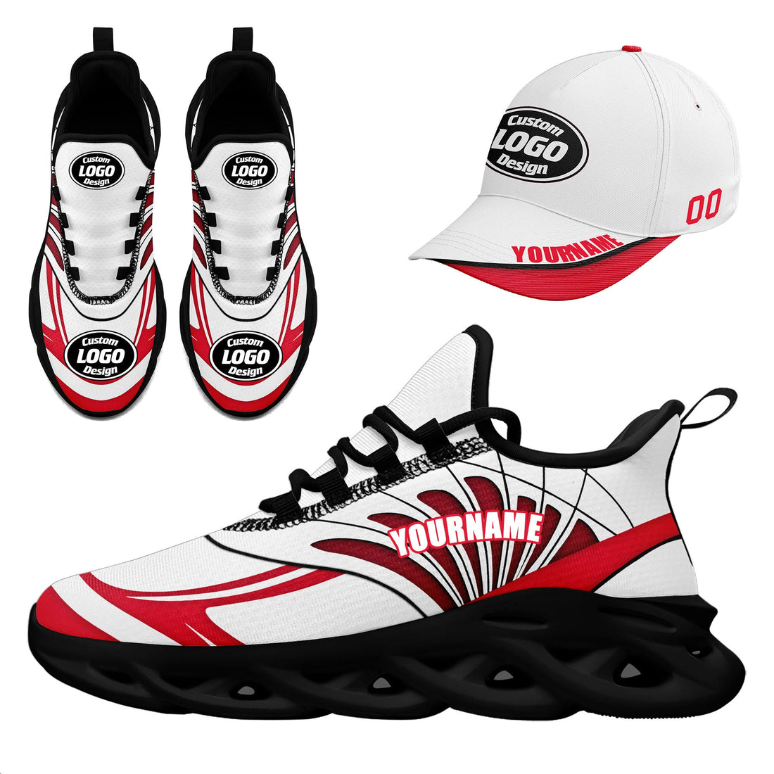 Gift Ideas,Custom MaxSoul Shoes and Hat Combo Personalized JH-D020105-16