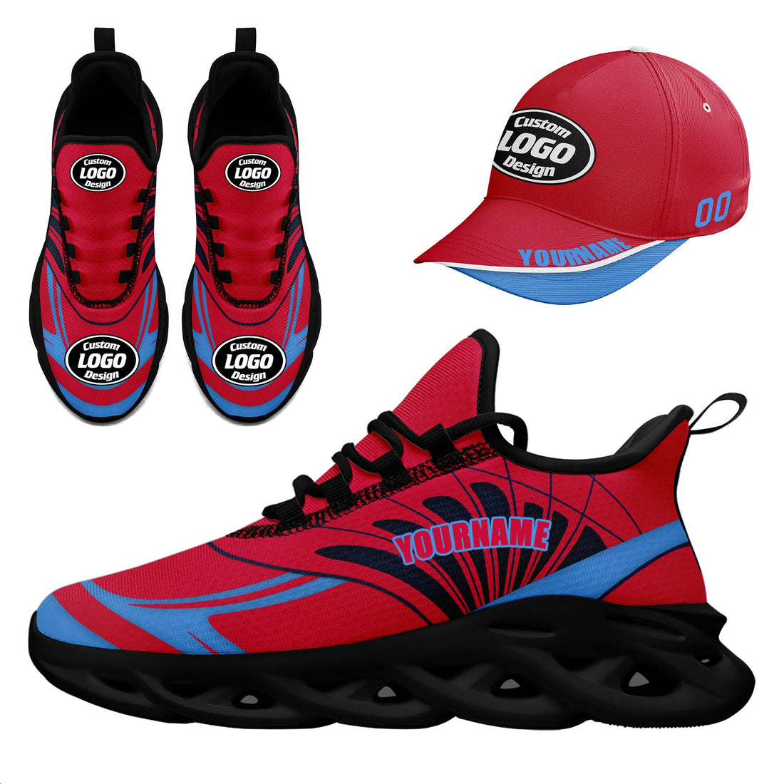 Gift Ideas,Custom MaxSoul Shoes and Hat Combo Personalized JH-D020105-23