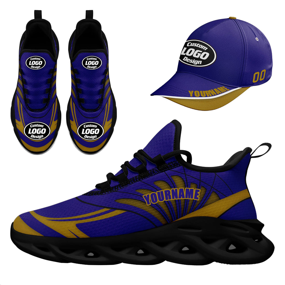 Gift Ideas,Custom MaxSoul Shoes and Hat Combo Personalized JH-D020105-3