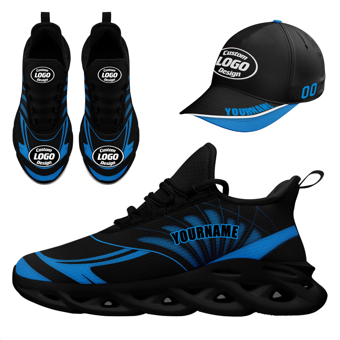 Gift Ideas,Custom MaxSoul Shoes and Hat Combo Personalized JH-D020105-6