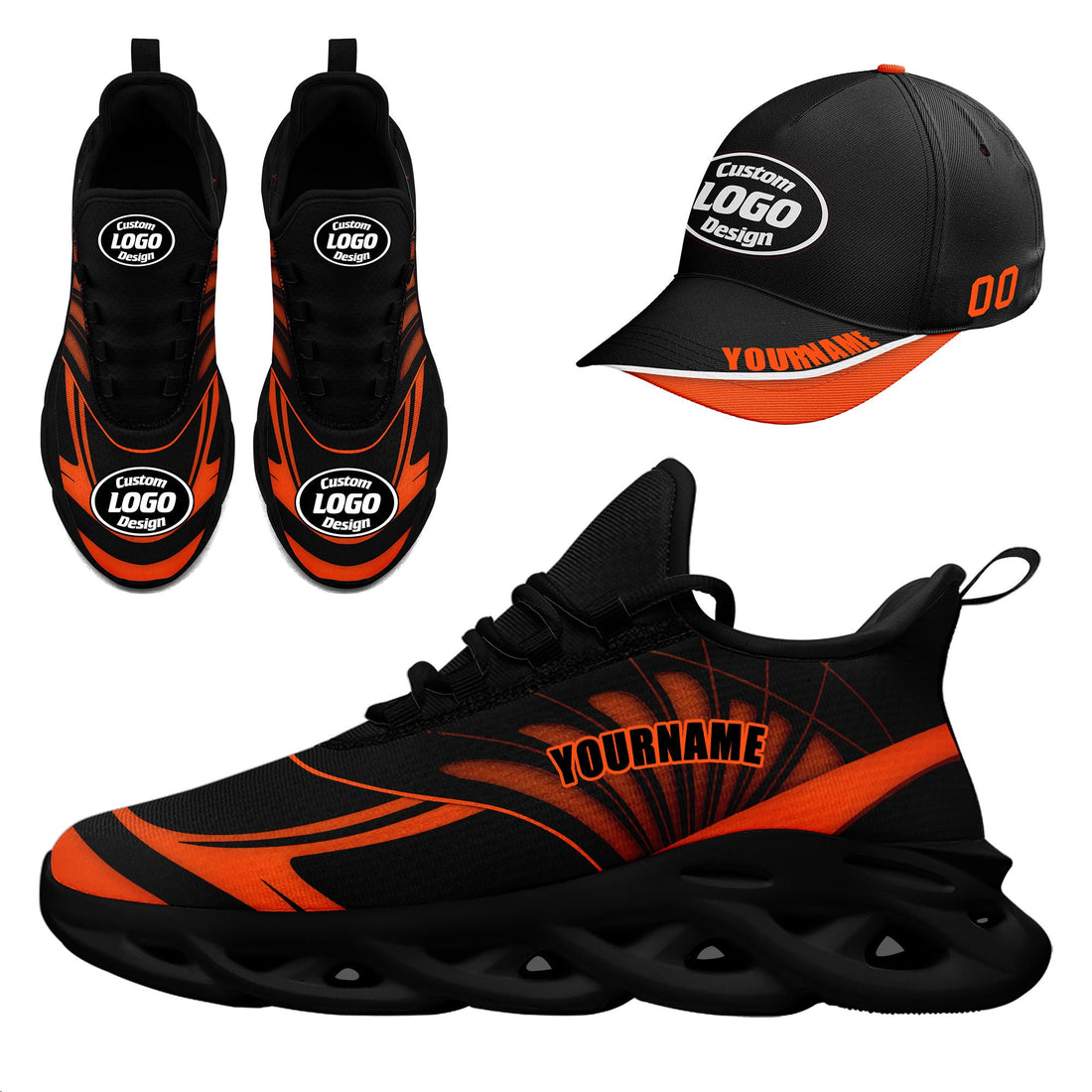 Gift Ideas,Custom MaxSoul Shoes and Hat Combo Personalized JH-D020105-7