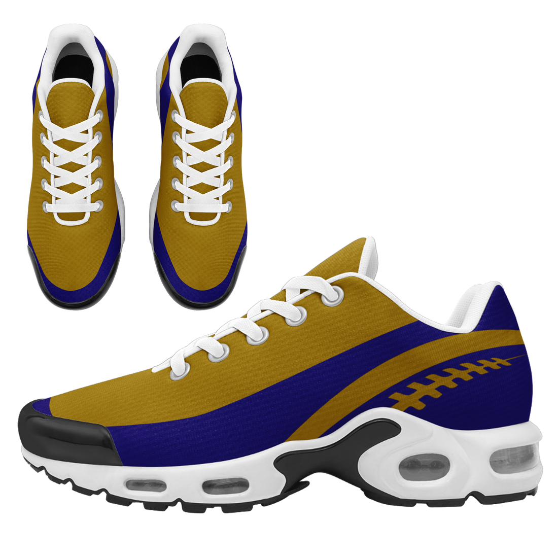 Client Gifts,Custom Yellow Blue TN Shoes Personalized Sneakers TN-D020077-3