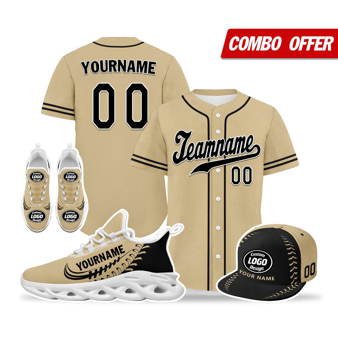 Unique Gift,Custom Brown Jersey MaxSoul Shoes and Hat Combo Offer Personalized ZH-bd0b00e0-a8