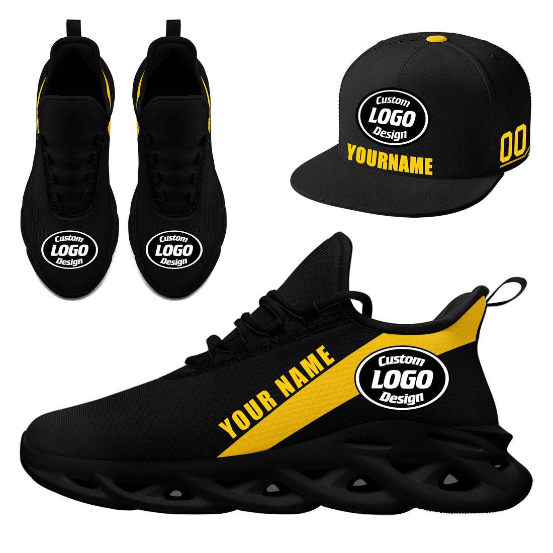 Luxury Gifts,Custom MaxSoul Shoes and Hat Combo Personalized ZH-bd0b007c-c