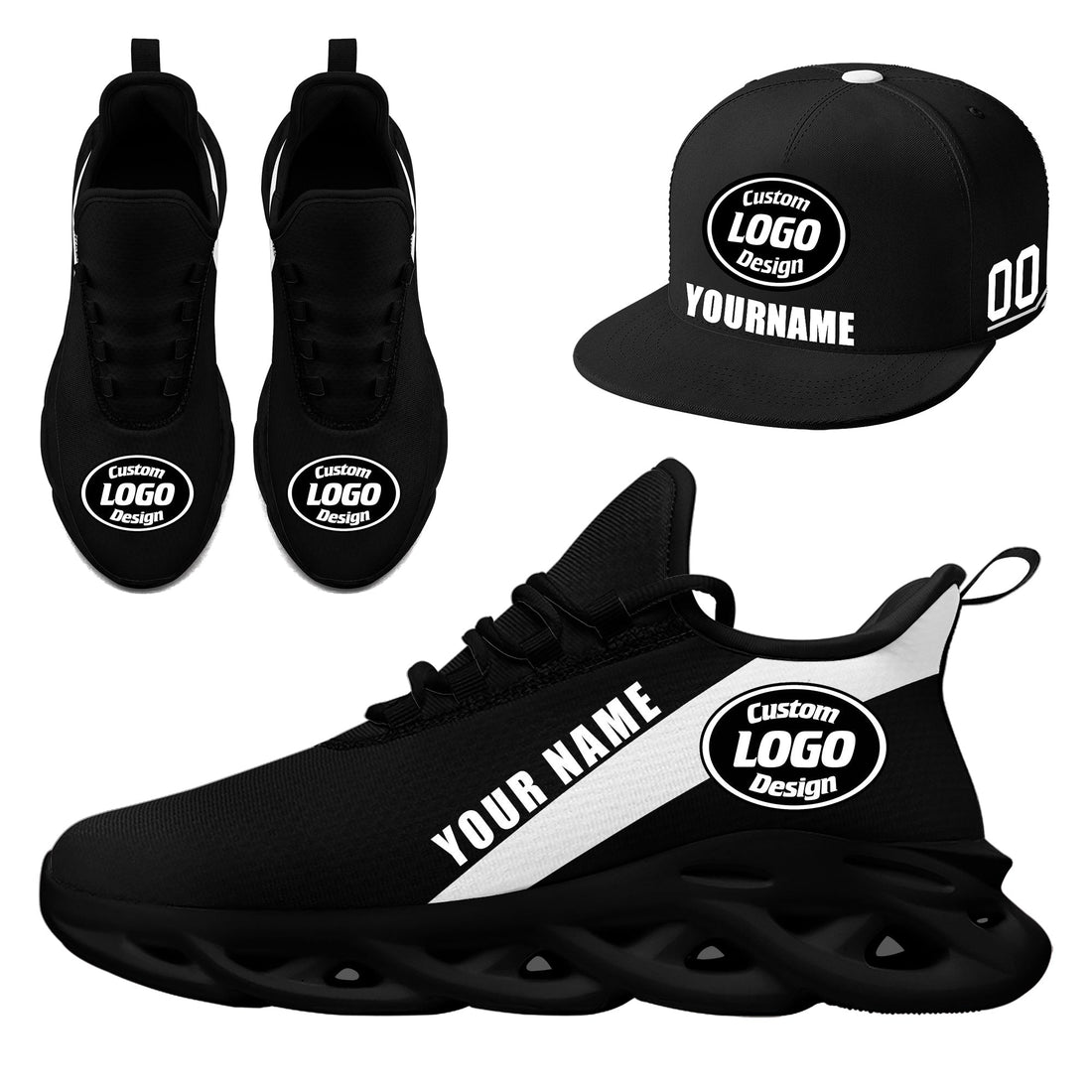 Luxury Gifts,Custom MaxSoul Shoes and Hat Combo Personalized ZH-bd0b007c-d