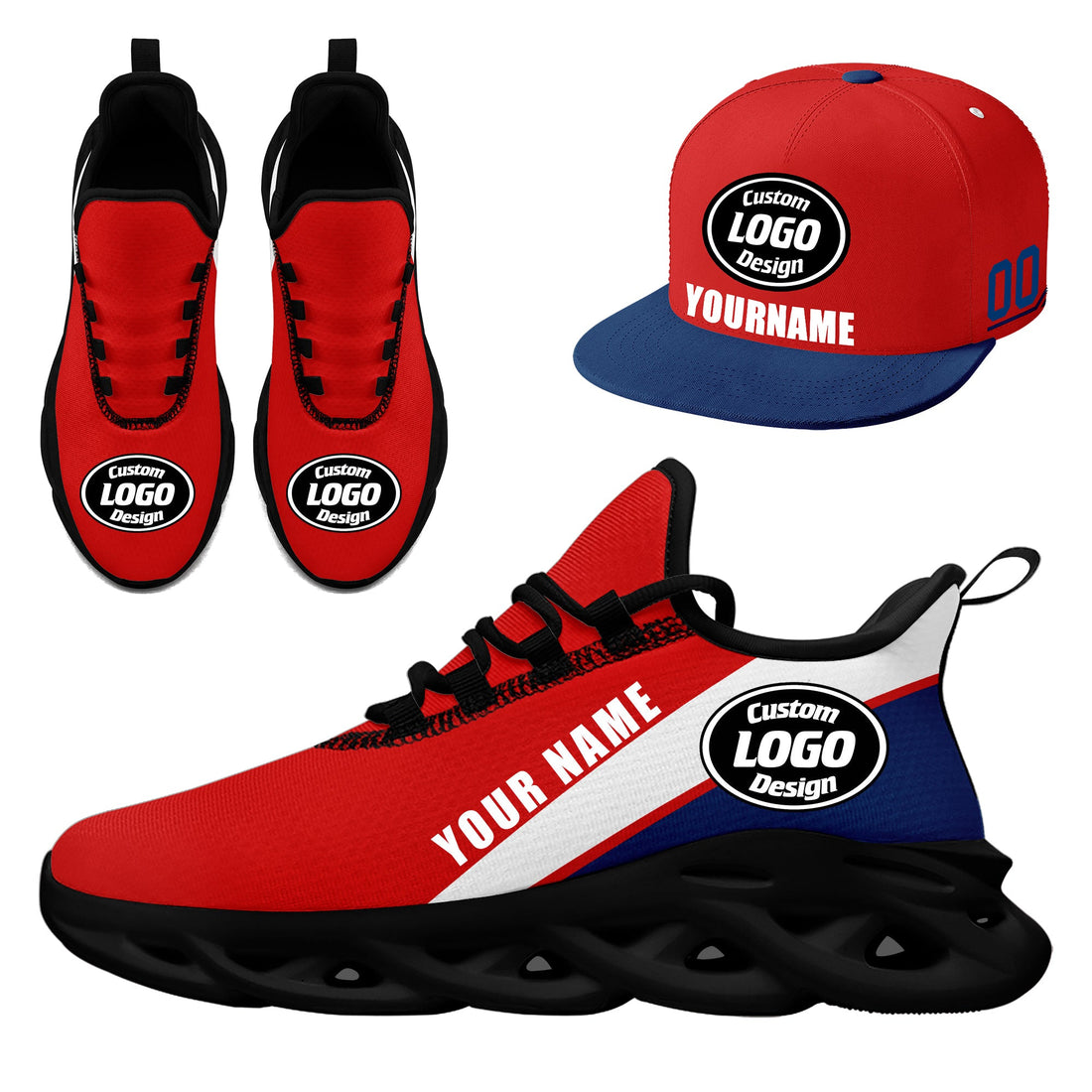 Luxury Gifts,Custom MaxSoul Shoes and Hat Combo Personalized ZH-bd0b007c-e