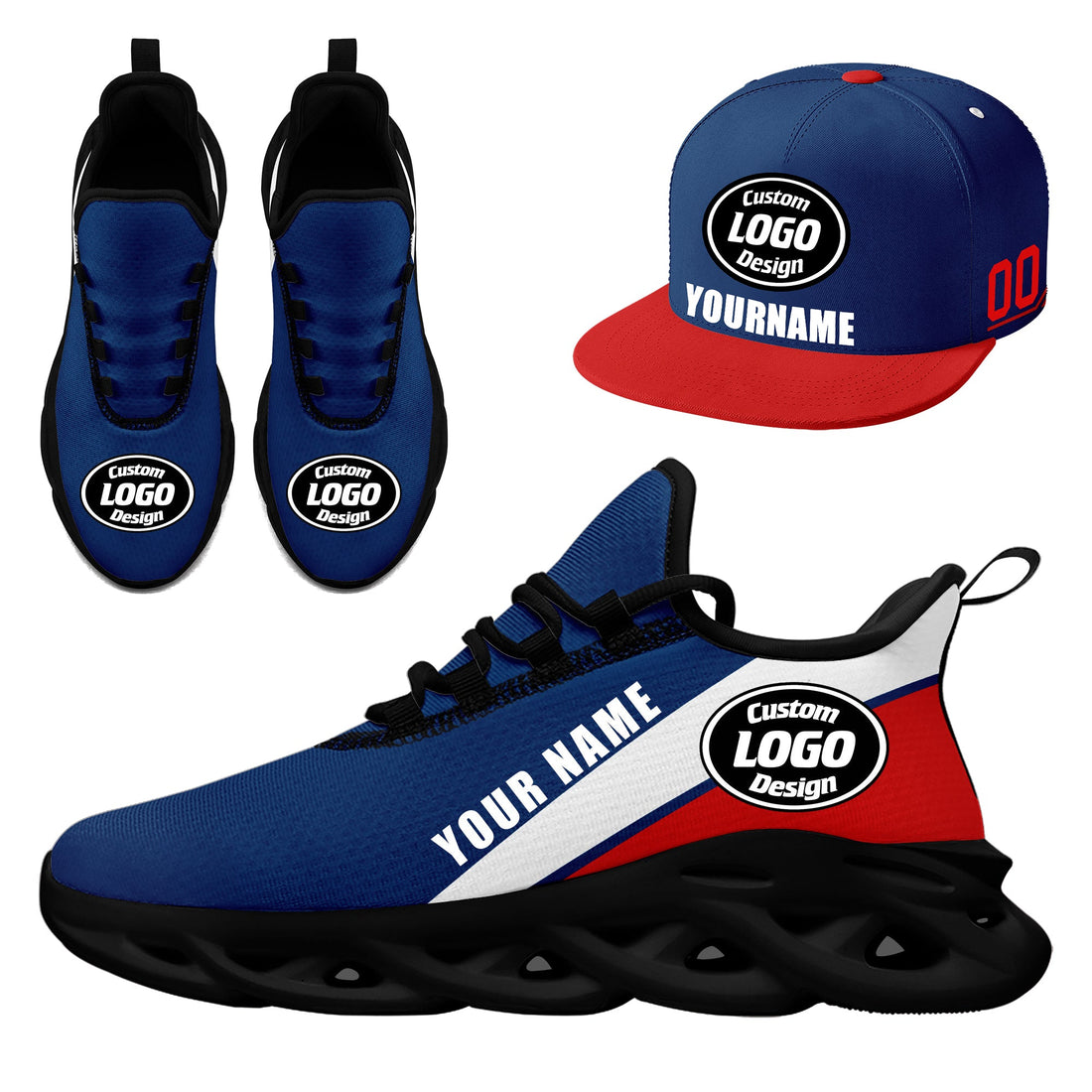 Luxury Gifts,Custom MaxSoul Shoes and Hat Combo Personalized ZH-bd0b007c-f