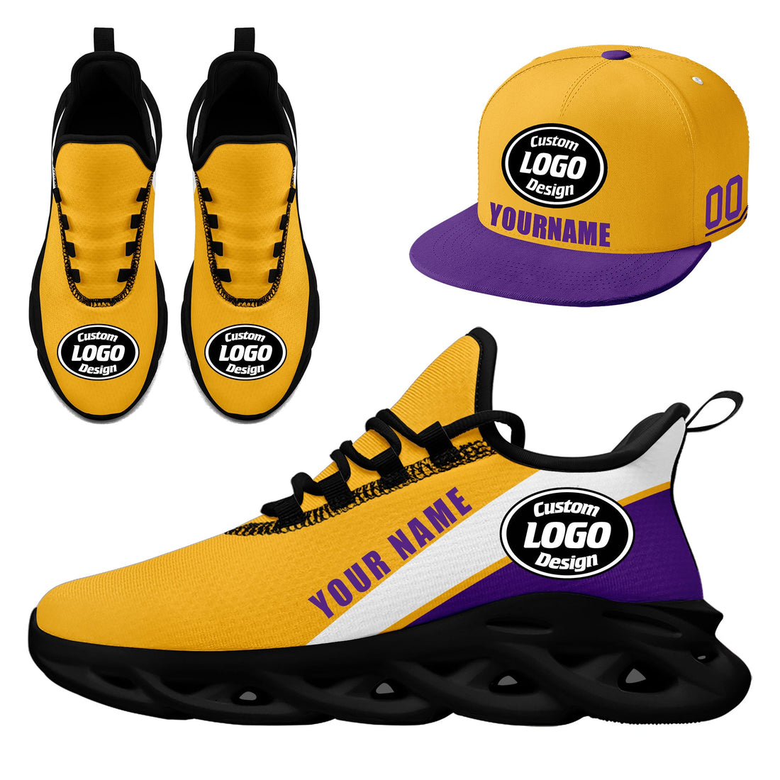Luxury Gifts,Custom MaxSoul Shoes and Hat Combo Personalized ZH-bd0b007c-7