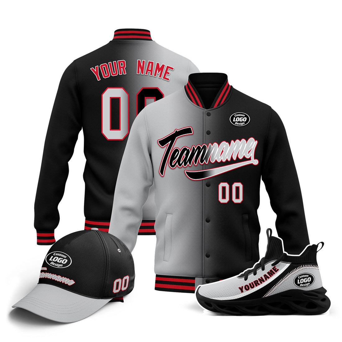 Gifts For Him/Her,Custom Jacket MaxSoul Shoes and Hat Combo Offer Personalized Combo ZH-D028016-1