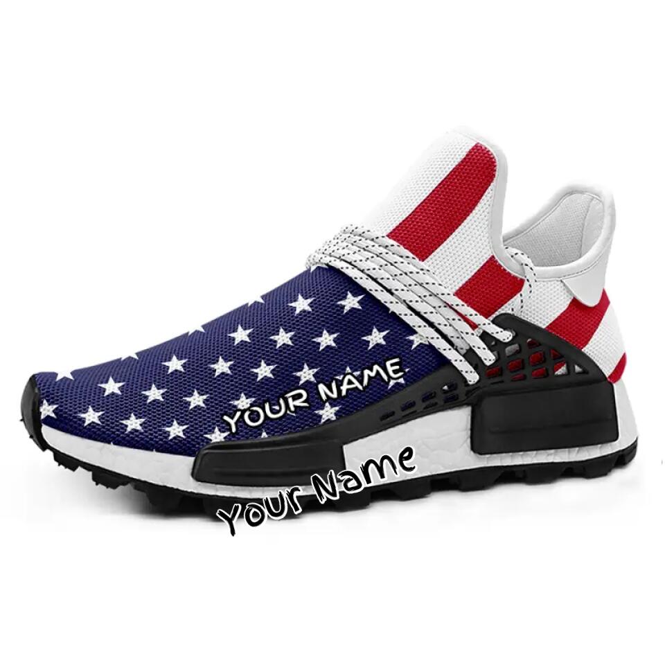 Coolcustomize Personalized Corporate Gifts and Employee Gifts, company logo  gifts Custom WH, USA Flag Sneakers, Personalized Shoes