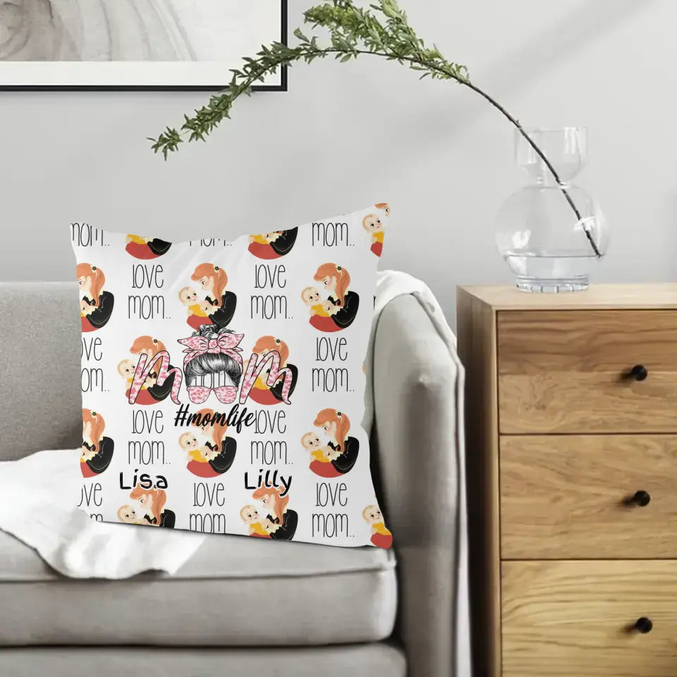 Company gift ideas for customers, Memorable Employee Gifts Mother's Day - Personalized Pillow, Pillow-C041011