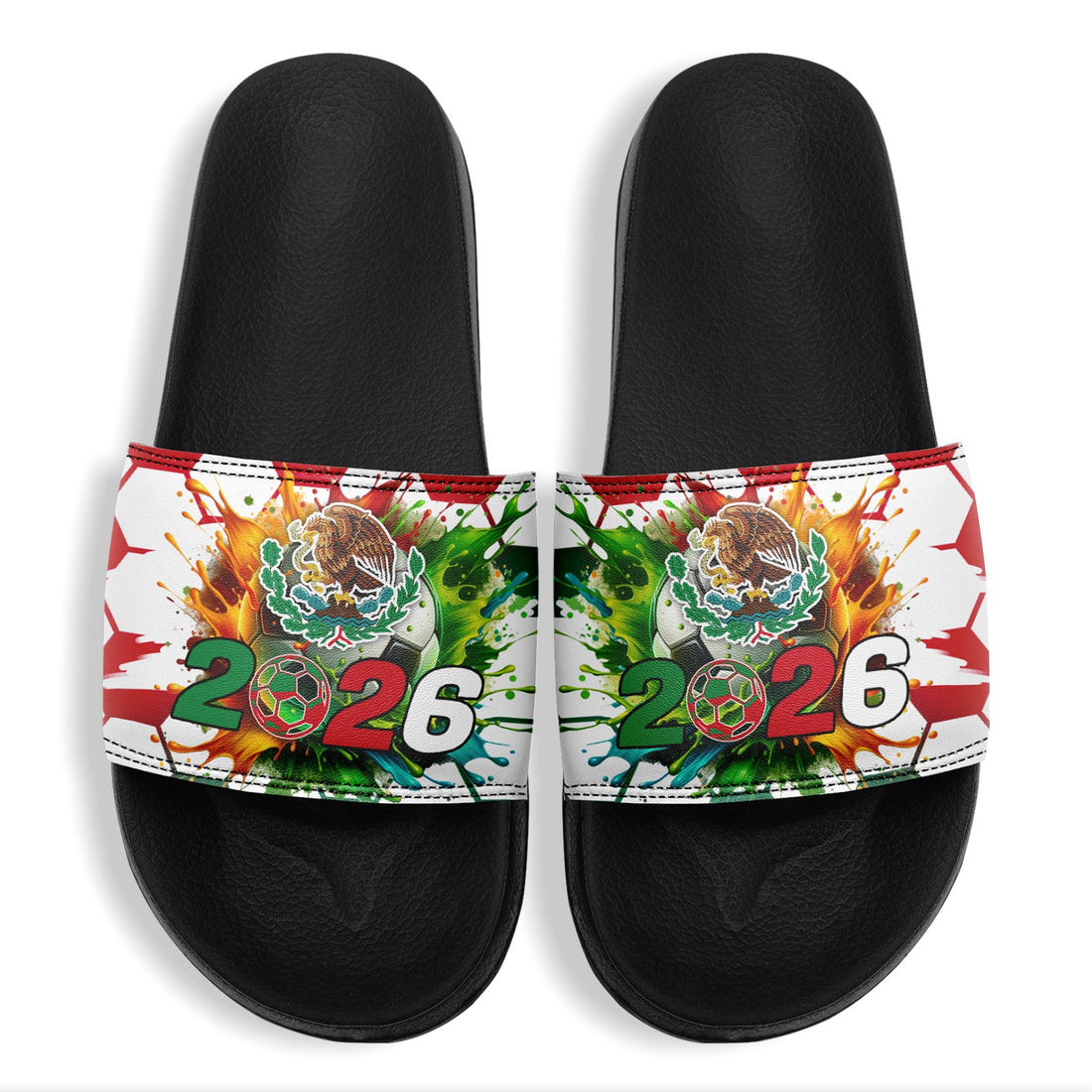 Custom 2026 World Cup Mexico Sneakers DIY Country Flag Running Shoes Lightweight Sport Shoes Gift for Football Fans Personalized Team Name and Logo FN056-F023074-4
