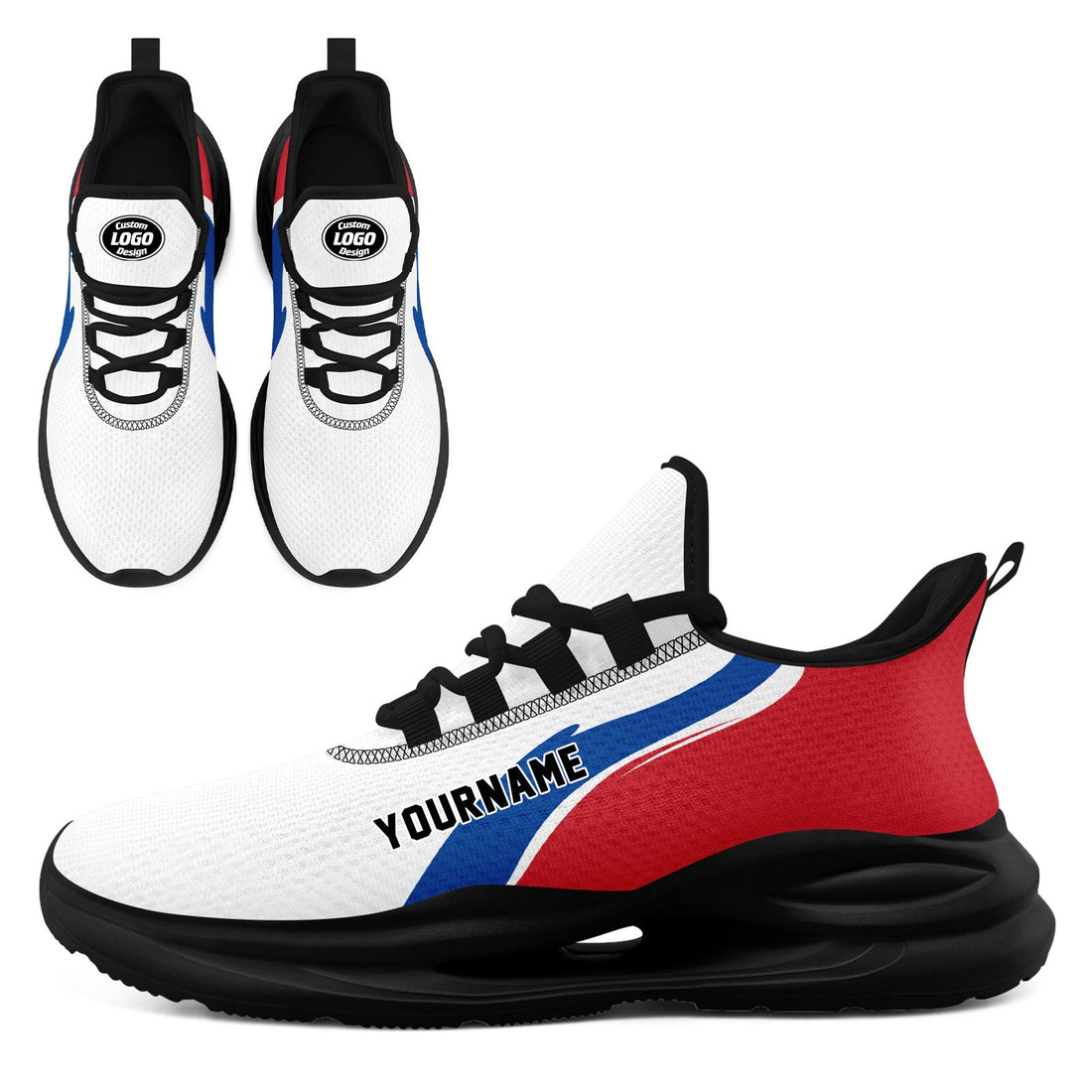 Custom South Korea 2026 World Cup Sneakers DIY Country Flag Running Shoes Lightweight Sport Shoes Gift for Football Fans Personalized Team Name and Logo FN079-F009131-2