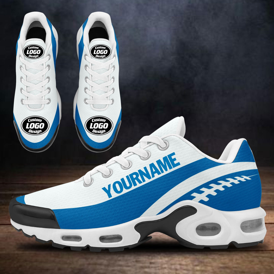 Custom White Blue TN Shoes Personalized Sneakers TN-D020077-11