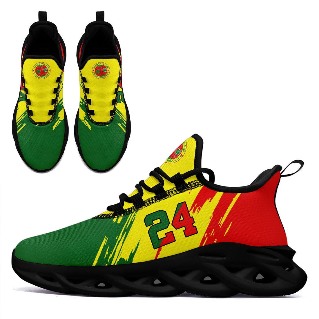 Custom 2026 World Cup Portugal Sneakers DIY Country Flag Running Shoes Lightweight Sport Shoes Gift for Football Fans Personalized Team Name and Logo FN003-F023081-8