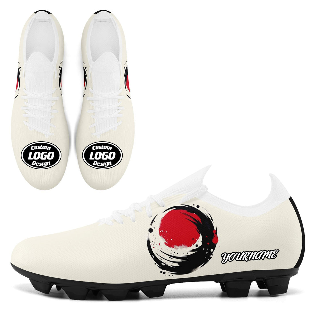 Custom Japan 2026 World Cup Sneakers DIY Country Flag Running Shoes Lightweight Sport Shoes Gift for Football Fans Personalized Team Name and Logo SC02-F025043-6